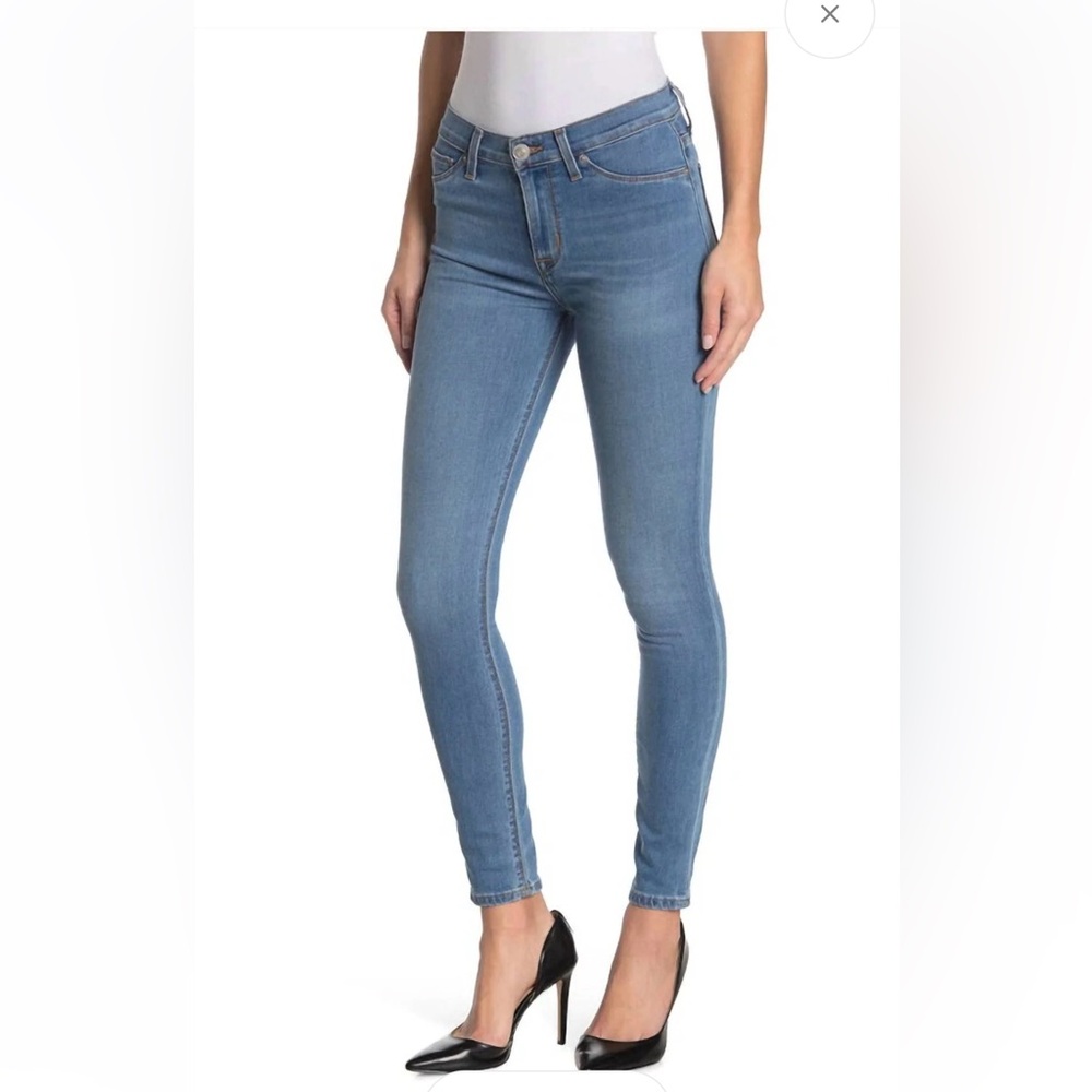 Hudson Natalie Midrise Ankle Light Blue Skinny Jeans z/29